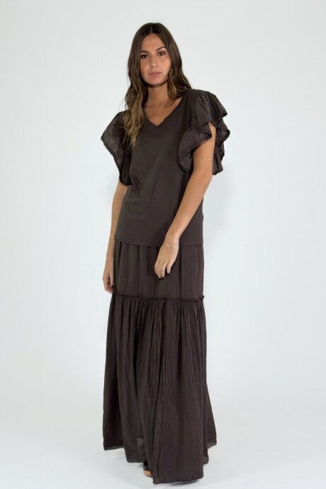 POLLERA MONTERROSSO Chocolate