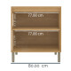 BAJO MESADA 2 PUERTAS MOBILIARIO COCINA MDP COLORS FREIJO FREIJO Y VERDE