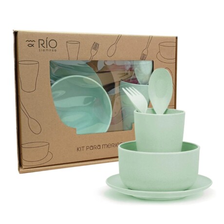 Kit para Merienda Infantil Río 5 Piezas VERDE