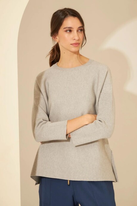 SWEATER AVA GRIS CLARO