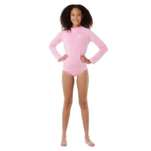 Lycra Rip Curl Icons Uv Brushed L/S - Girl - Rosa Lycra Rip Curl Icons Uv Brushed L/S - Girl - Rosa