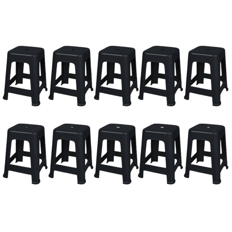 Set x10 Banquetas Bela Vista NEGRO