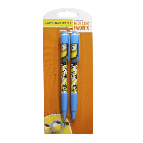 Set x2 Lapiceras - Minions New