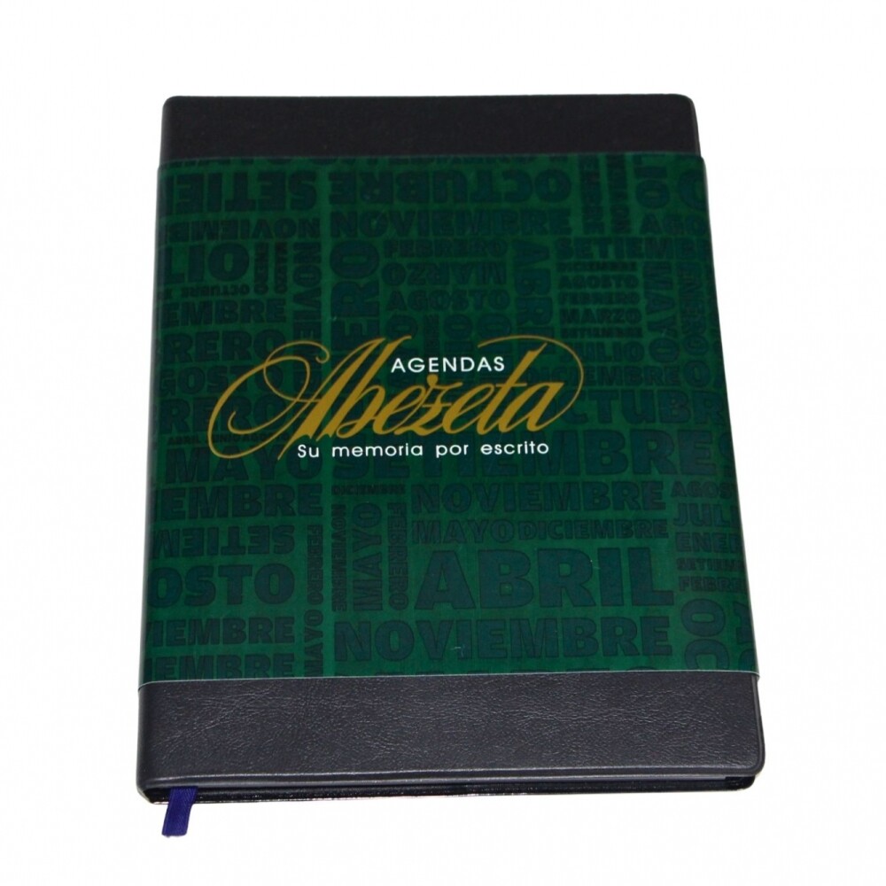AGENDA ABEZETA 200 CLASICA DEL AÑO TAPA FUNDA COLOR NEGRO