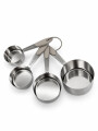 TAZAS MEDIDORAS SET X 4 PLATEADO