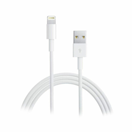 Cable USB a Lightning 1mt Blanco Cable Usb A Lightning 1mt Blanco