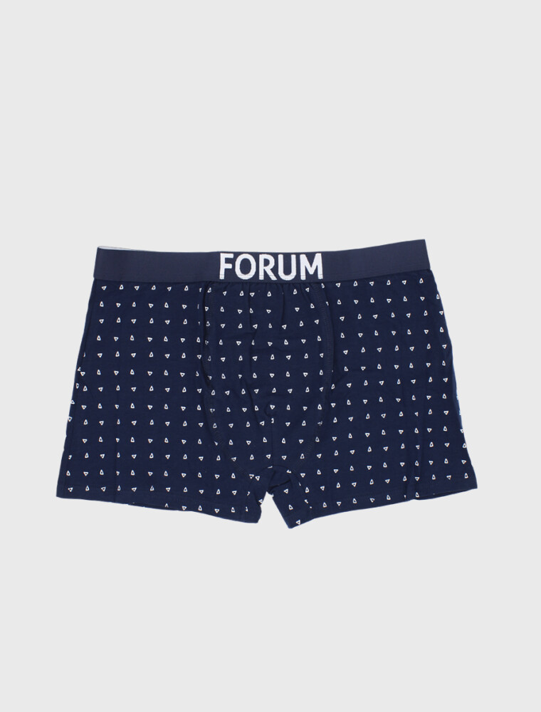 Boxer de Algodón Marino Triángulo