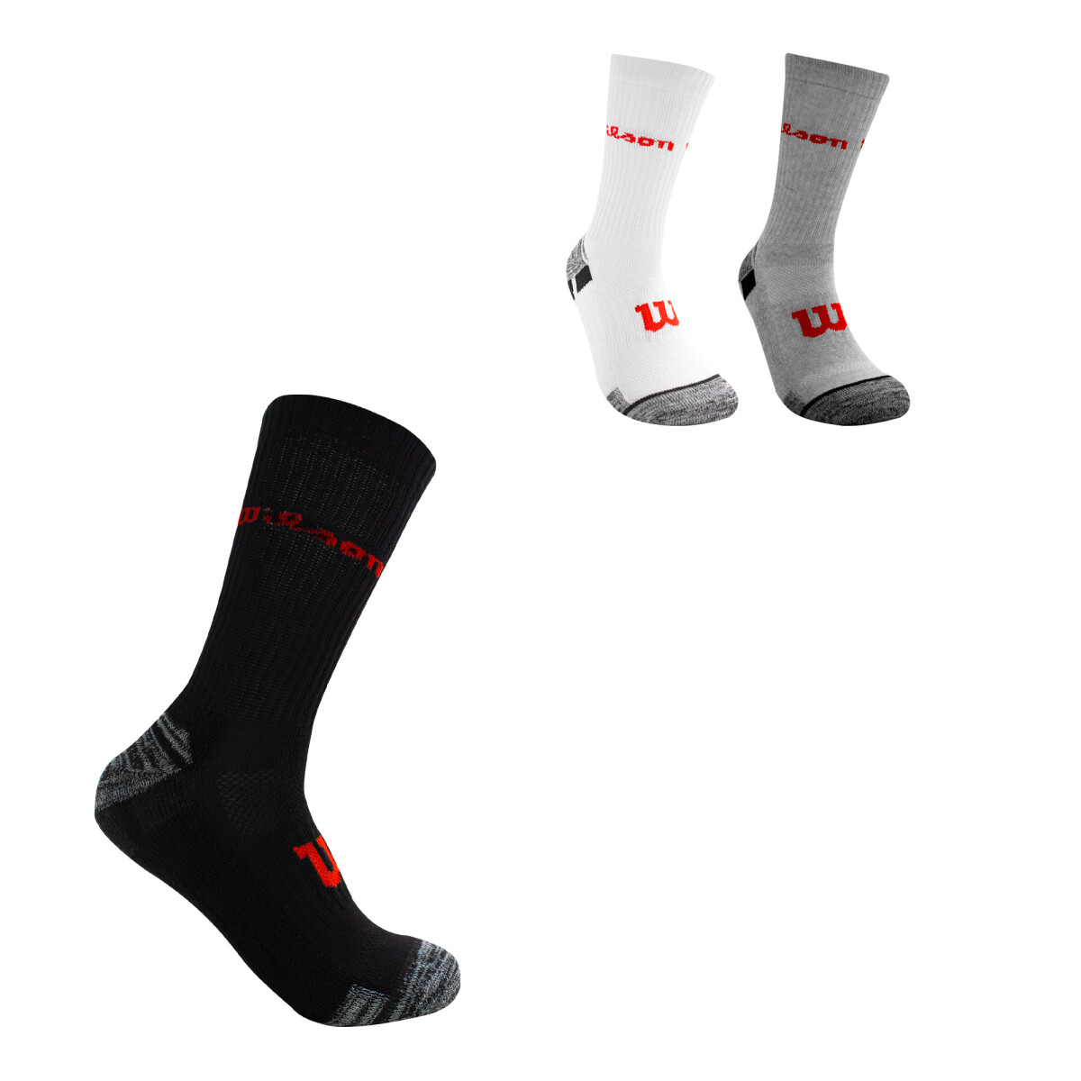 Medias Largas Pack X3 Unisex - Blanco 