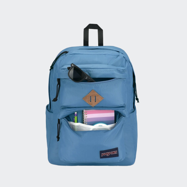 Mochila Jansport Double Break Curry Azul