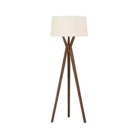 Luminaria de pie pantalla natural y madera E27 147cm Luminaria de pie pantalla natural y madera E27 147cm