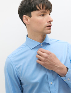 012652 CAMISA HARRINGTON SELECT Celeste Oscuro