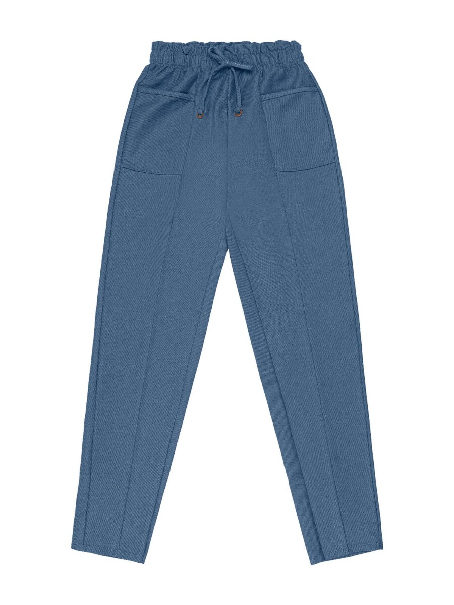 Pantalón Midi Rustico - Azul 