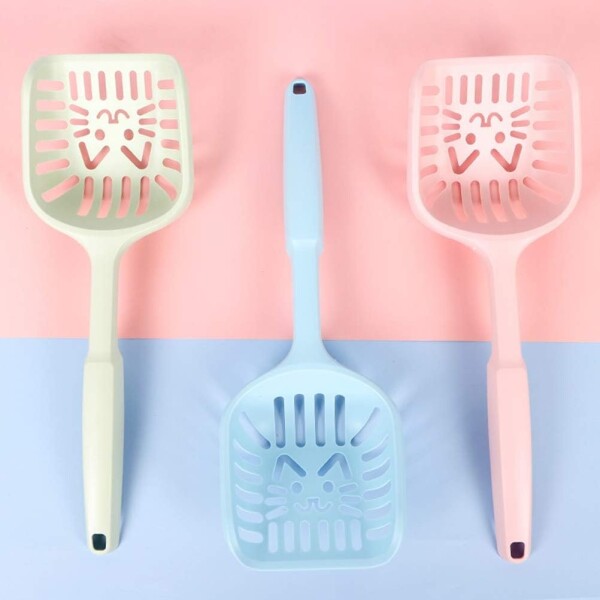 Pala Recogedora De Heces Levanta Desechos Arenero Gato Variante Color Rosado