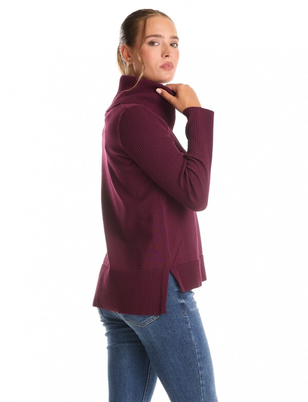 Buzo Cuello Volcado VIOLETA