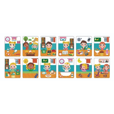 Caja Magnética Puzzle Didáctico de Actividades Madera Niños Multicolor