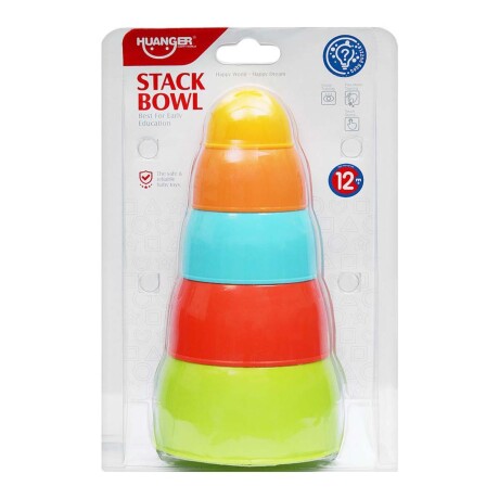 Set 5 Mini Bowls Regadera Juguetes Agua Baño de Bebé Huanger Multicolor