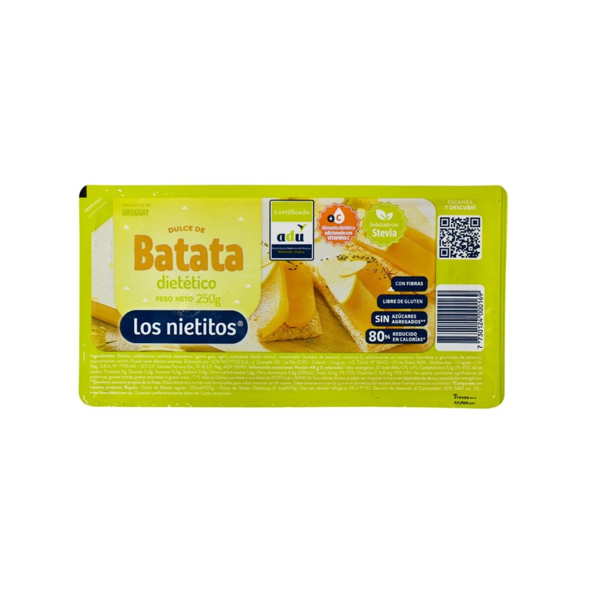 D.LOS NIETITOS BATATA DIET 250G 