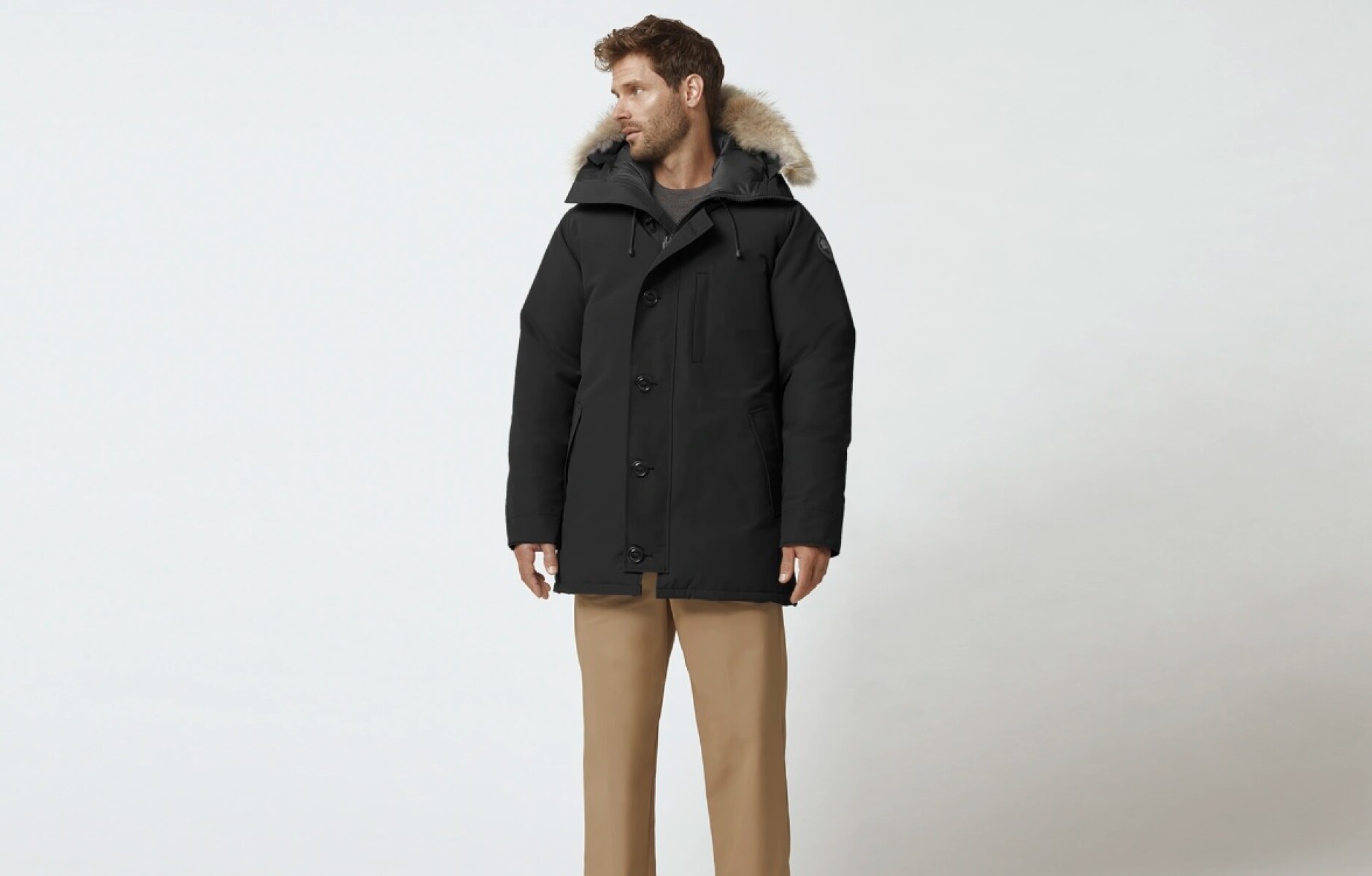 Canada Goose -Campera con capucha, Chateau Parka - Negro 