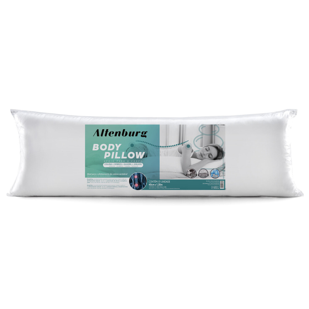 ALMOHADA FIBRA BLANCO BODY PILLOW