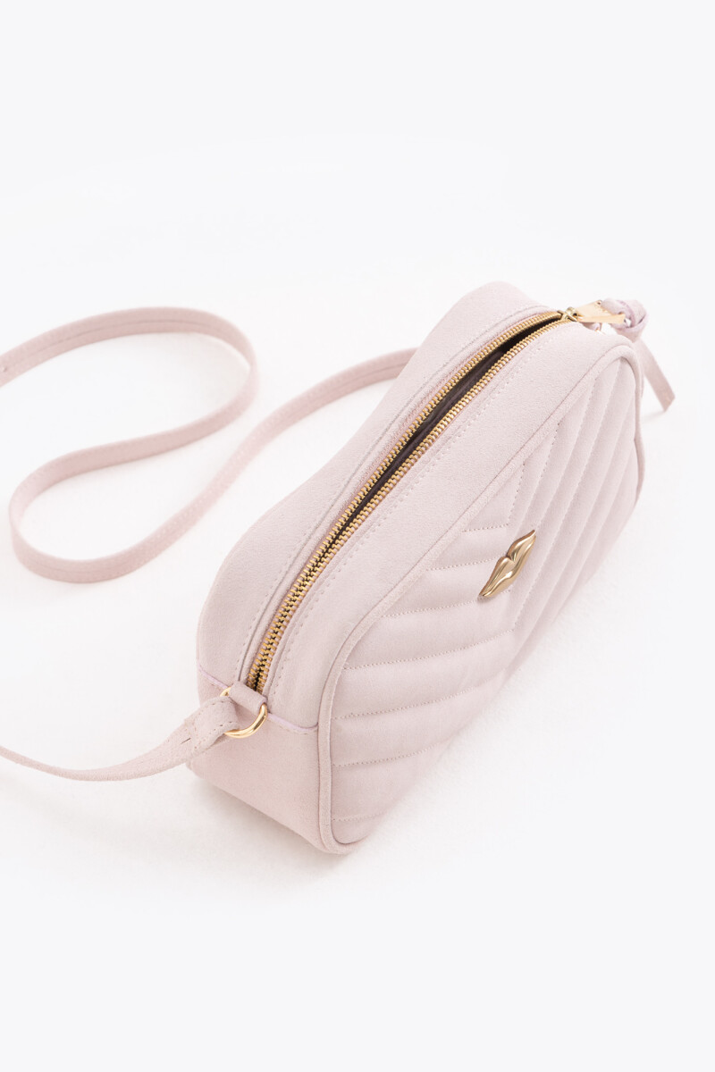 BANDOLERA LIPSTICK SUEDE Rosa