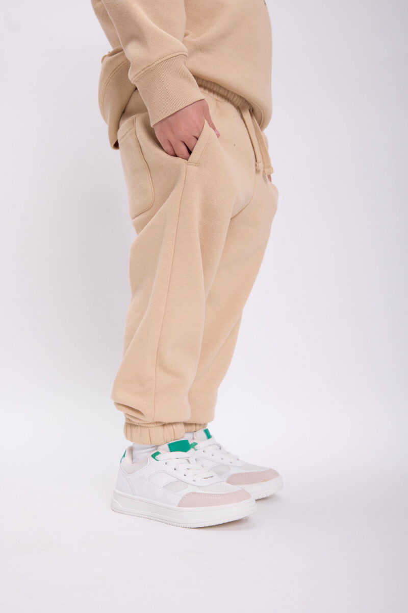 Pantalón deportivo jogger Tostado