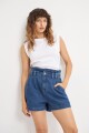 Short de jean paperbag jean medio