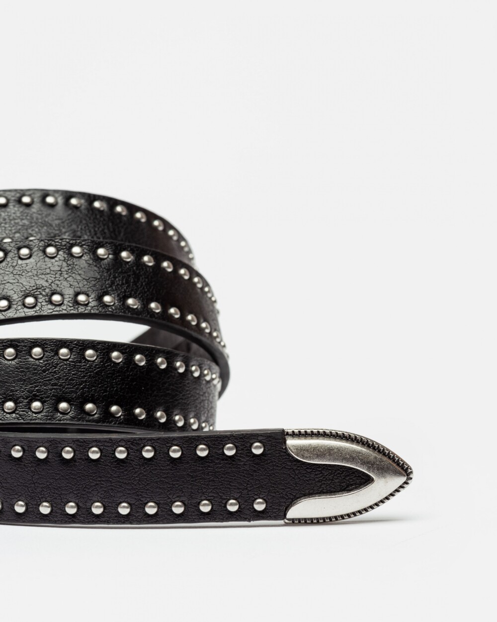 Cinturon North en efecto cuero Negro