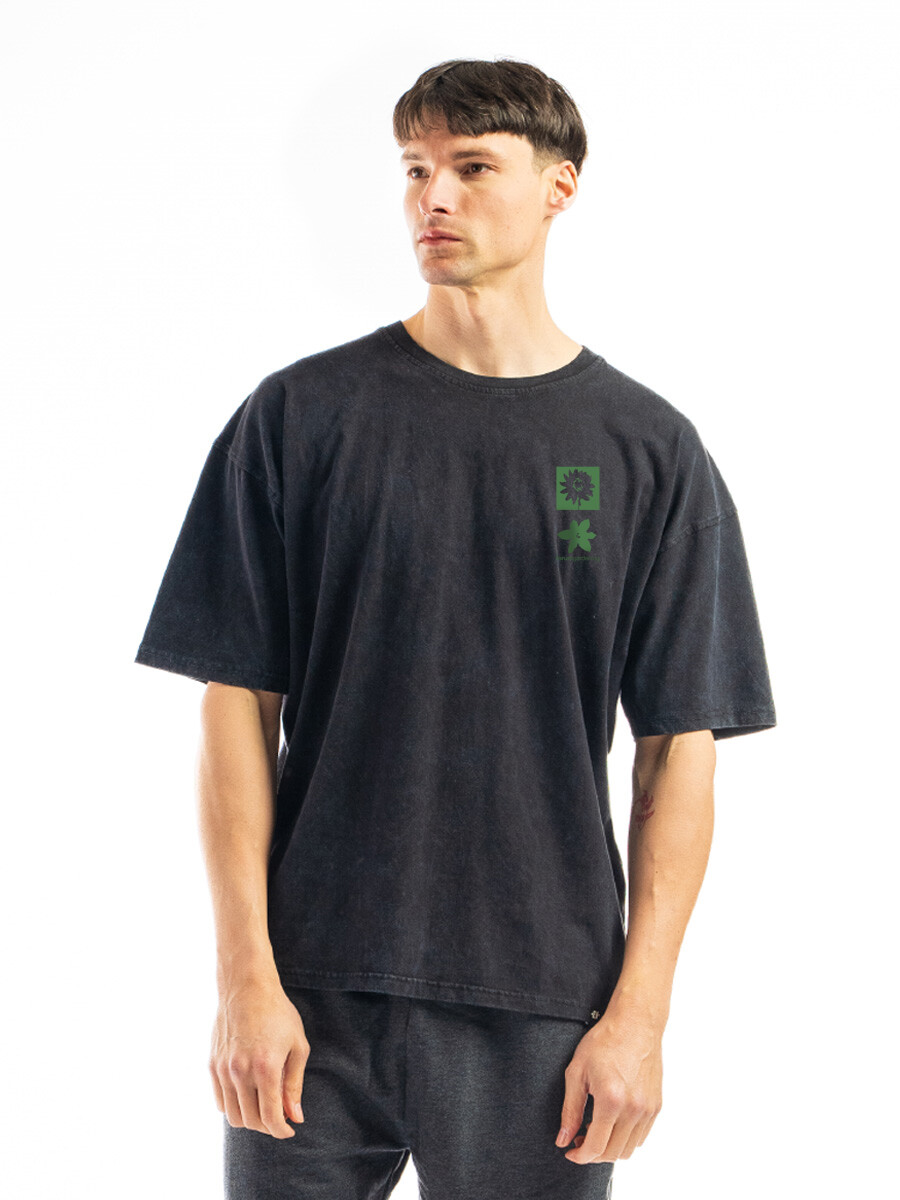 Remera Estampada Oversize - Negro New York 