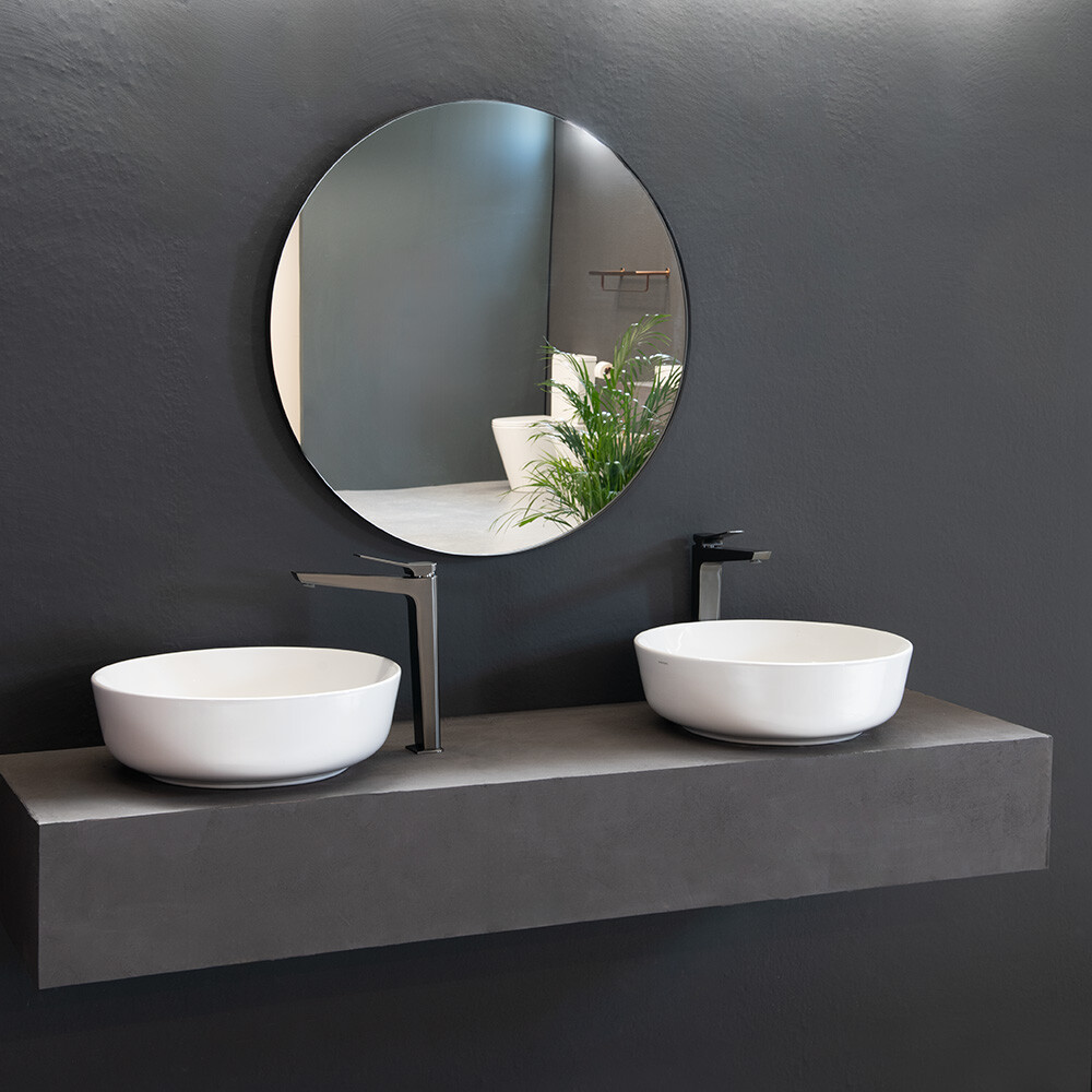 BACHA MODELO KENDRA BLANCA REDONDA DE SOBREPONER - RAMON SOLER Bacha Modelo Kendra Blanca Redonda De Sobreponer - Ramon Soler