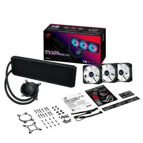 Cooler Liquido Asus Rog Strix Lc Iii 360 Argb Lcd Negro 001