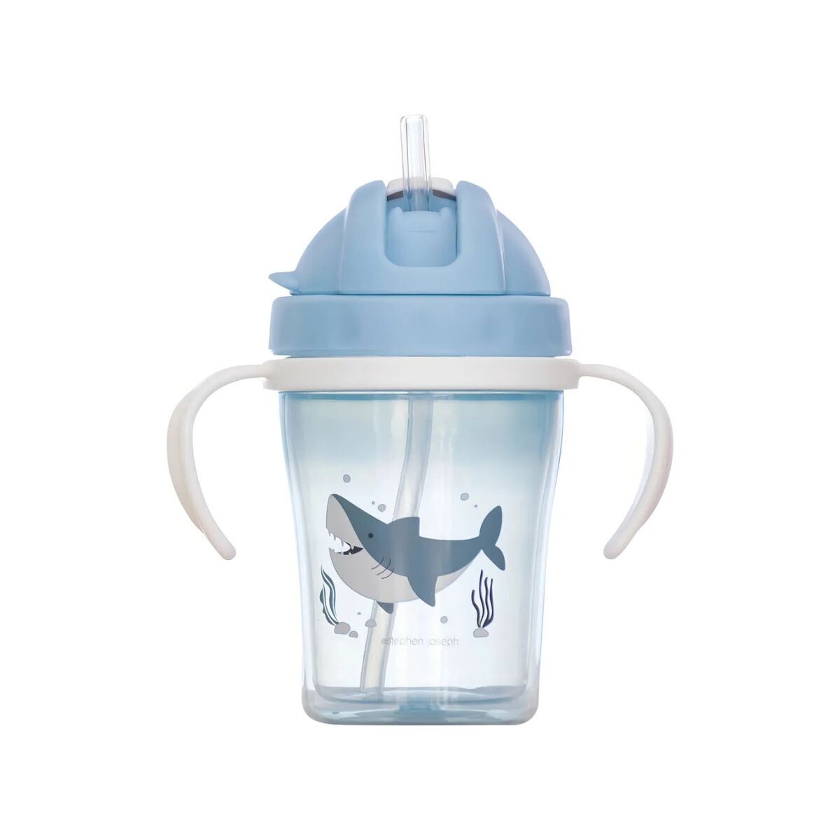 Vaso para bebés con sorbito y tapa - Tiburón 