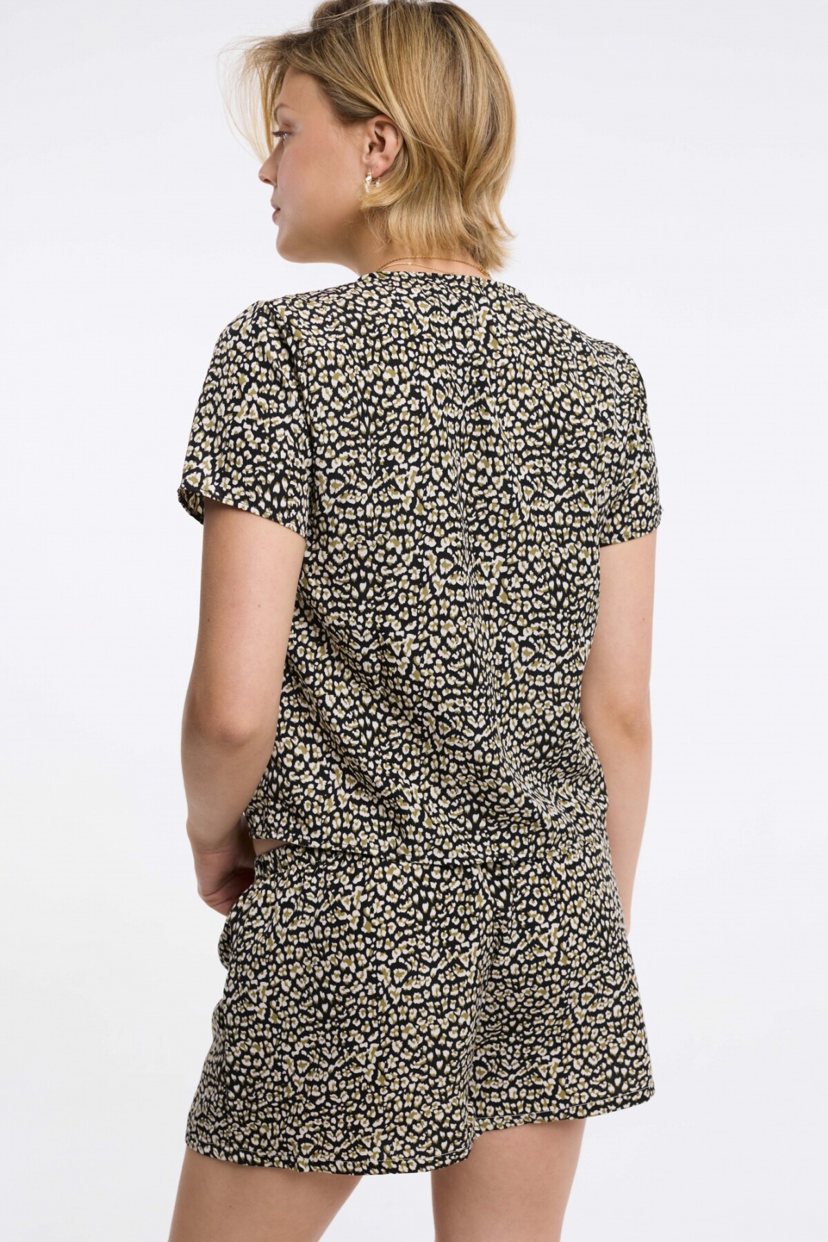 Top Neema Leopardo Verde