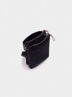 Bolso Bandolera Doble De Nylon negro