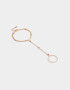 Pulseras Flexibles Pulsera Flexible Con Anillo Unido - Dorado