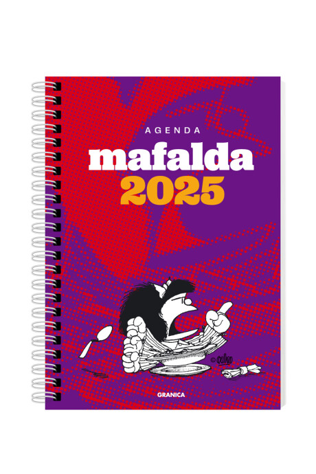 AGENDA MAFALDA 2025 ROJA VIOLETA ANILLADA AGENDA MAFALDA 2025 ROJA VIOLETA ANILLADA