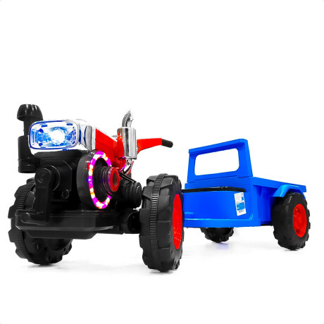 Moto Tractor Con Tráiler Música USB y Luces A Batería Moto Tractor Con Tráiler Música USB y Luces A Batería