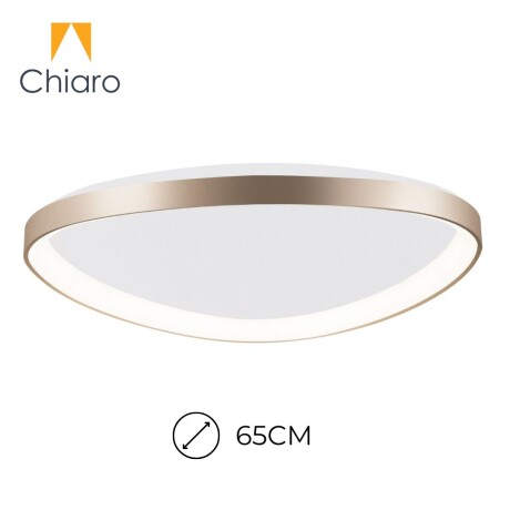 Plafón LED, Diseño triangular, Dimerizable 48W 65CM DORADO