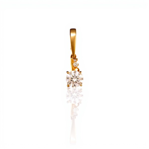Dije Vintage-Oro bajo-Piedra Zirconia-CP8528 conpiedra