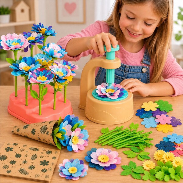Kit Máquina para Hacer Flores Verde 1