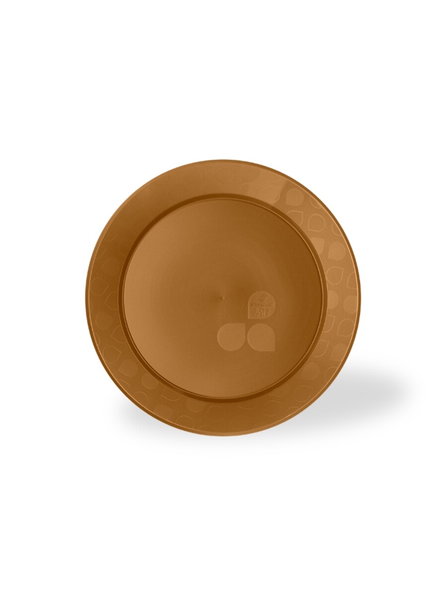 PLATOS REDONDOS 21cm - dorado 