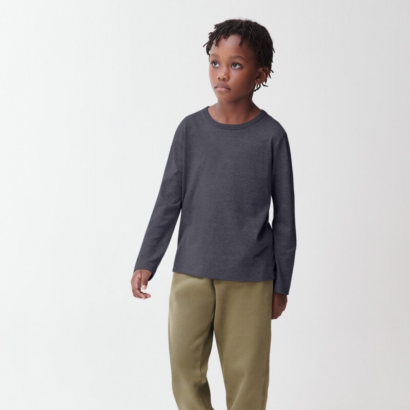 CAMISETA ML UNISSEX PRETO MESCLA