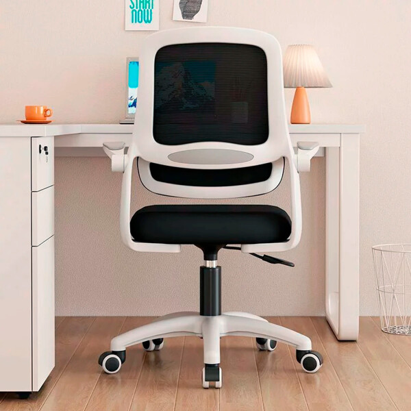 Silla De Escritorio Ergonómica Mesh SILLA OFICINA MESH BLANCO/NEGRO OLT