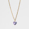 Cadena Corta con Dije Strass Corazón Cadena Con Dije De Corazón - Dorado