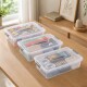Set x3 caja organizadora 8,40lt con trabas TRANSPARENTE