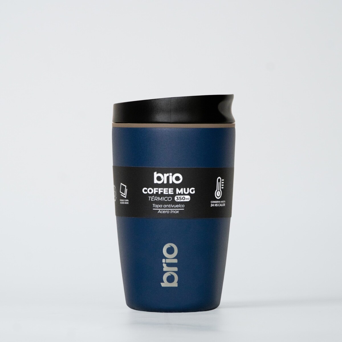Vaso Térmico Brio Café Jarra Mug 350ml Acero Inoxidable - Azul 