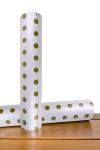 Papel Regalo Bobina 60cm x 100mts GOLDEN DOTS