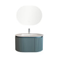 CONJUNTO DE BAÑO HABITARE MODELO LT6004-80 / MUEBLE PVC+ BACHA + ESPEJO CIRCULAR C/ LUZ LED - 80 cm Conjunto De Baño Habitare Modelo Lt6004-80 / Mueble Pvc+ Bacha + Espejo Circular C/ Luz Led - 80 Cm