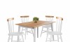 Juego de Comedor 4 Sillas - Udine Blanco
