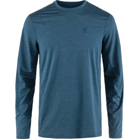 Polo Fjallraven Abisko Day Hike LS M Hombre Indigo Blue