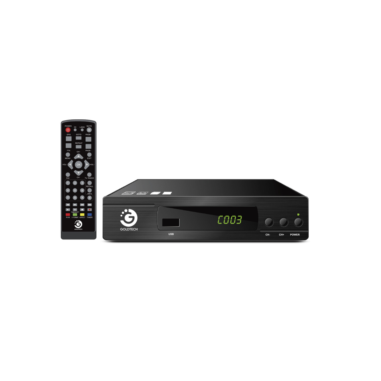 Sintonizador de TV Digital HD ISDB-T GOLDTECH Tunebox con Reproducción  Multimedia FHD y Control Remoto, oferta LOi.